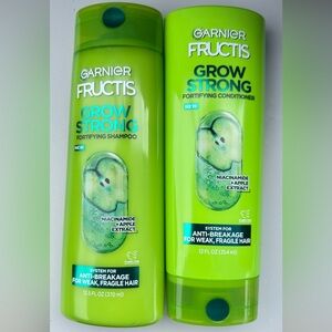 Garnier Fructis Grow Strong Shampoo & Conditioner - Vibrant Green